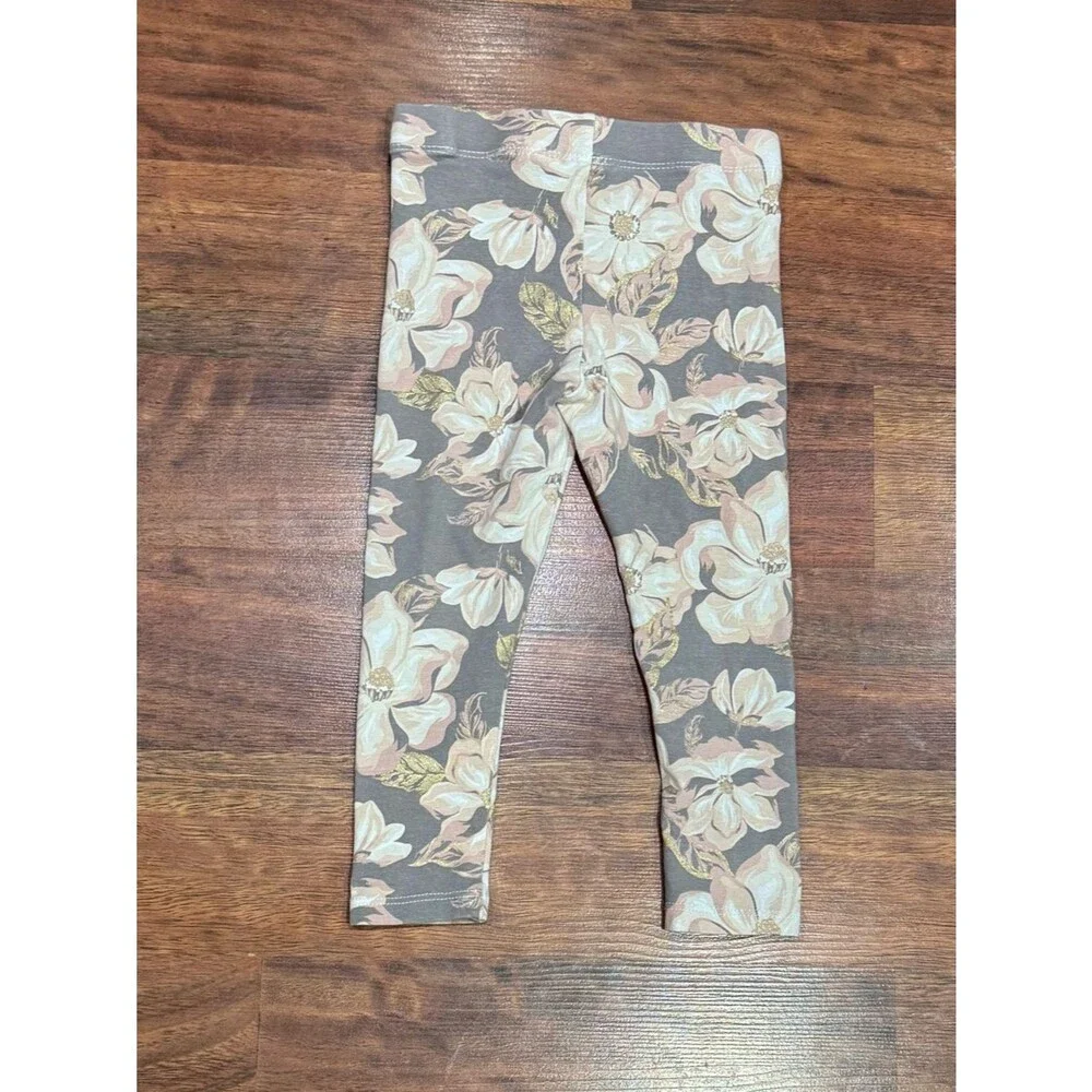 Tahari - Light Pink Dress and Floral Leggings in Matching Set